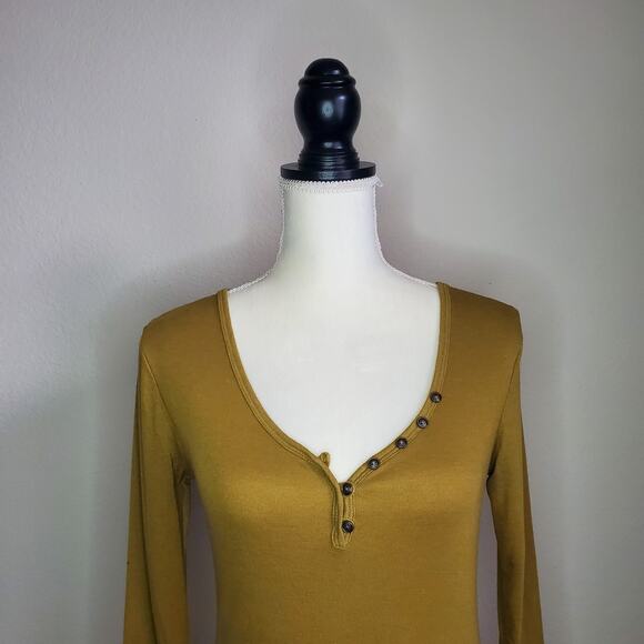 Double Zero Henley Long Sleeve Shirt Small - Picture 5 of 8